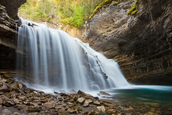 Johnston Canyon Waterfalls, Banff National Park, Alberta, Canada — Stock Photo, Image