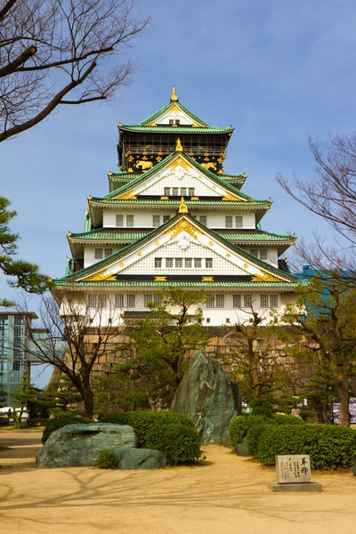 大阪城、日本 — ストック写真