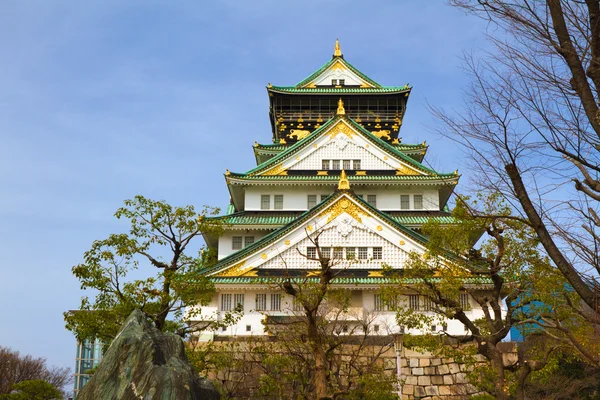 大阪城、日本 — ストック写真