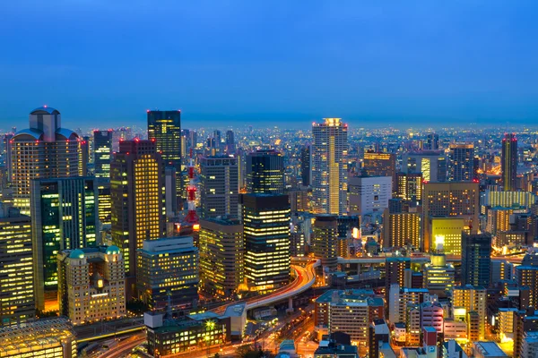 夜、大阪日本します。 — ストック写真