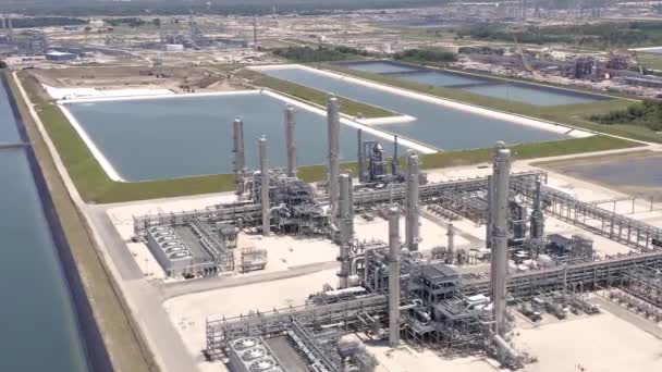 Morski Biznes Naftowo Gazowy Rafineria Ropy Naftowej Ropa Naftowa — Wideo stockowe