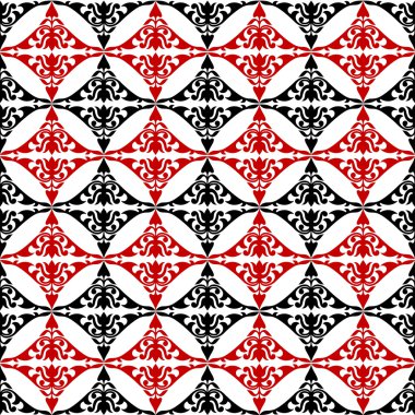 geometrik arka plan, kırmızı, beyaz ve siyah sorunsuz