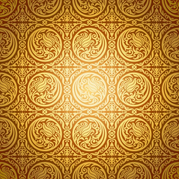 Abstrakt schöner Goldgrund, königlich, Damastornament — Stockfoto