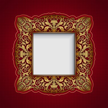 Vintage dekoratif çerçeve, zengin, royal, lüks, yaratıcı, tasarım