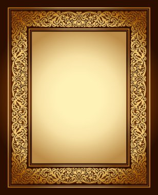 antika arka plan, antik dekoratif çerçeve, Victoria Altın süsleme