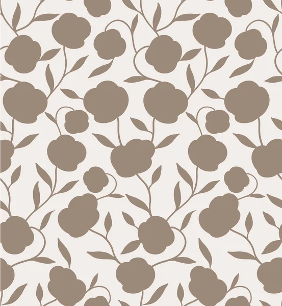 Vintage hermoso fondo con ornamentación floral, patrón retro sin costuras de moda — Vector de stock