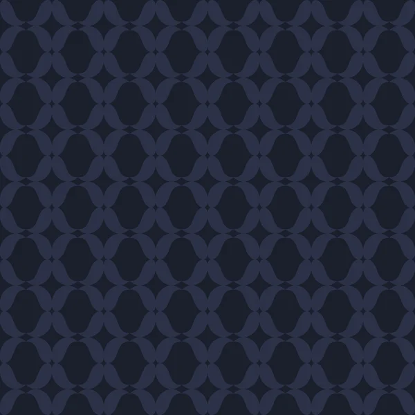 Abstrakter dunkelblauer Hintergrund mit geometrischen, künstlerisch einfachen Ornamenten — Stockvektor