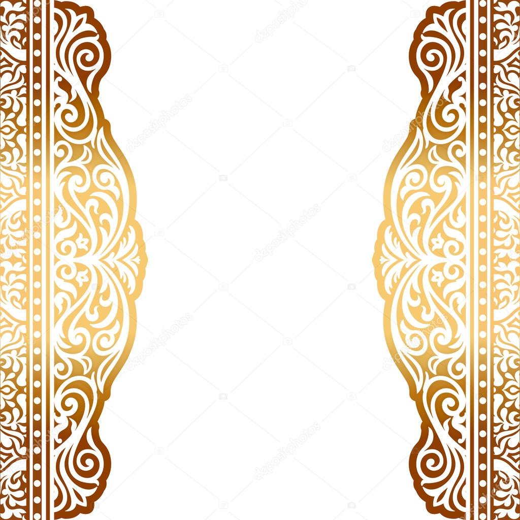 Vintage background design, elegant book cover, victorian style gold  invitation card Stock Vector Image by ©meginn #47211521