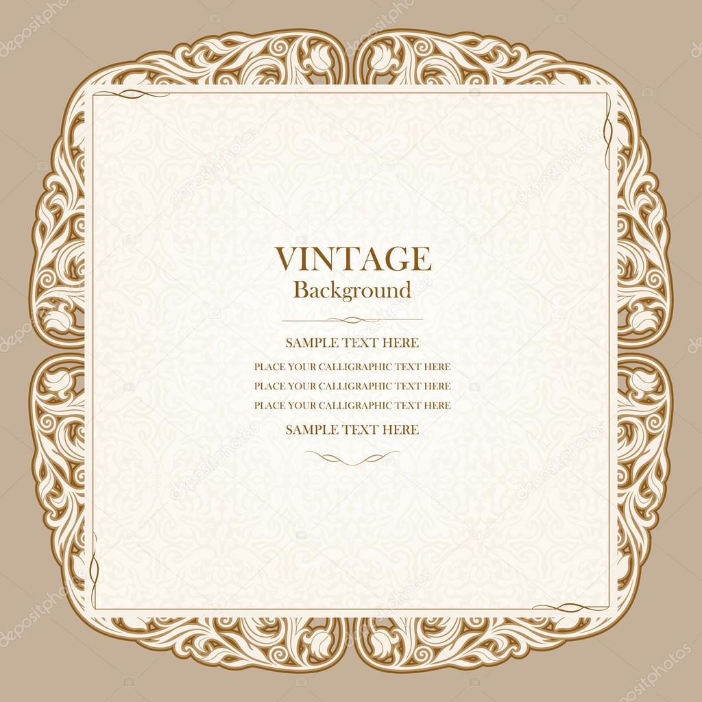 Vintage background, elegant wedding invitation card, victorian black and white ornament, beautiful paper, luxury certificate, award