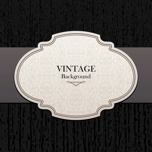 Fondo vintage elegante, tarjeta de invitación de estilo británico, saludo real — Vector de stock