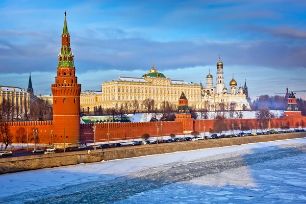 莫斯科克里姆林宫冬季 — 图库照片