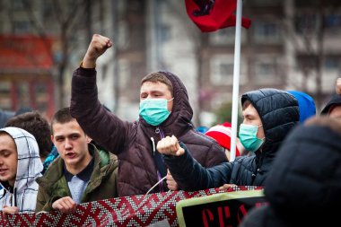 4 Kasım, Moskova, Rusya. Rus askeri yürüyüş