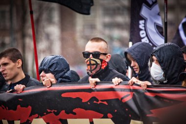 4 Kasım, Moskova, Rusya. Rus askeri yürüyüş