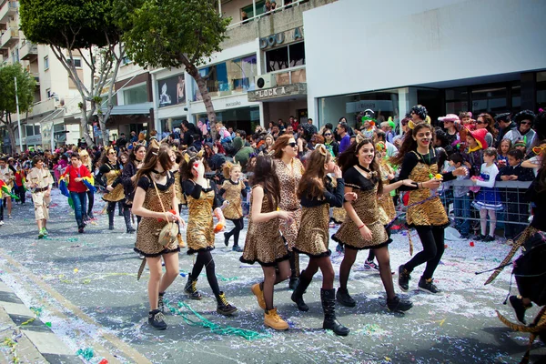 Cypr parady karnawałowe w limassol — Zdjęcie stockowe