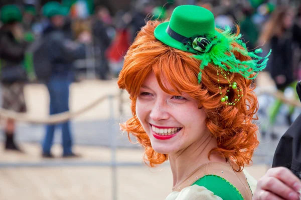 St. patrick's day in Moskou — Stockfoto