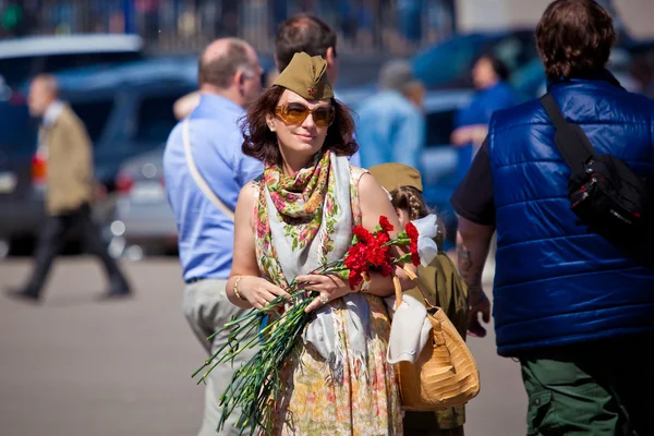 Victory day celebrations in Moscow — Stock Photo, Image