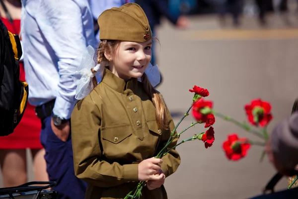 Siegesfeier in Moskau — Stockfoto