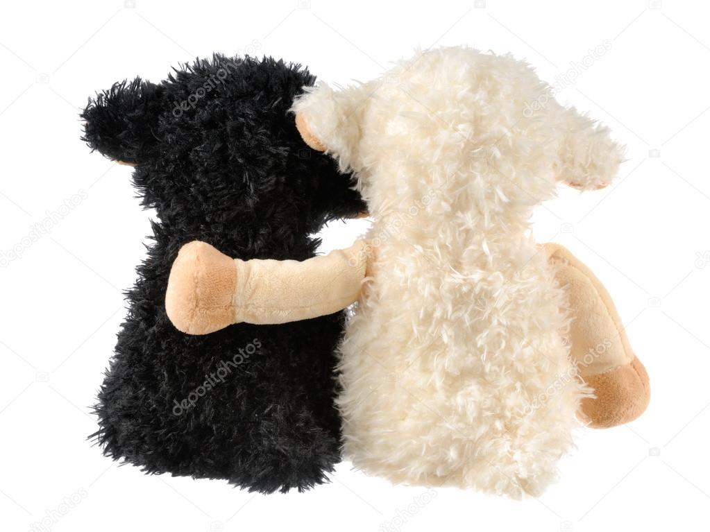 Two cute stuffed animals