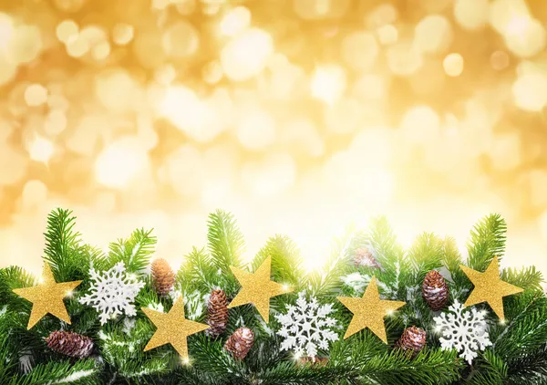 Natale oro sfondo — Foto Stock