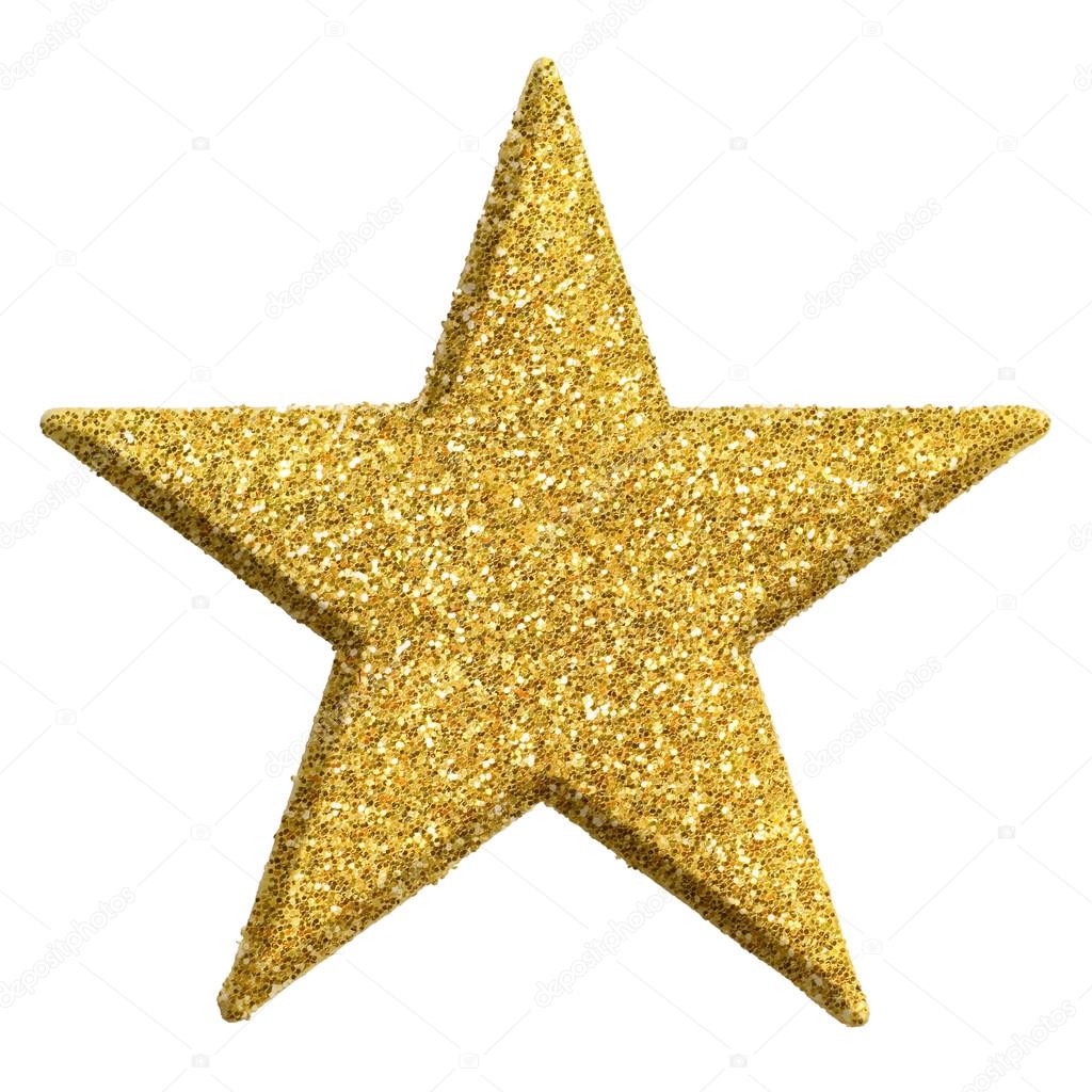 Star shape ornament in gold