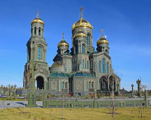 俄罗斯联邦武装部队的主要庙宇 建设于2020年5月9日完成 该项目的作者是Dmitry Smirnov 2021年9月10日 俄罗斯莫斯科 — 图库照片