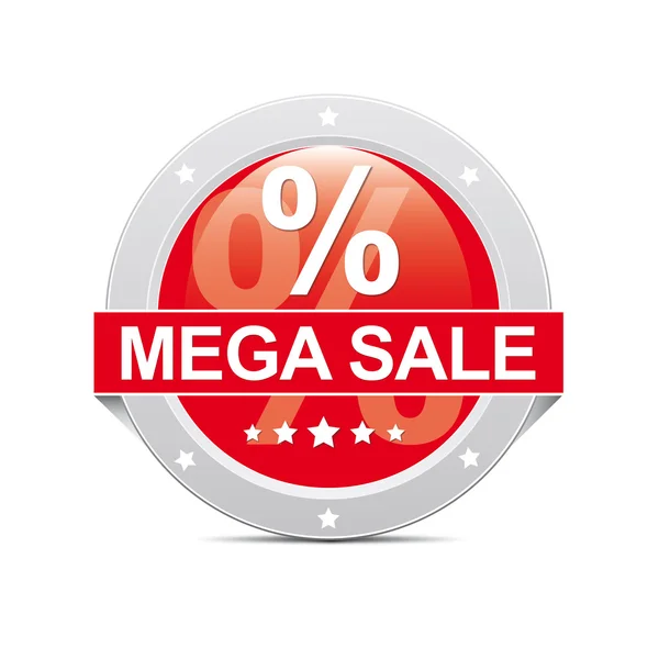 Mega Sale Button — Stock Photo, Image