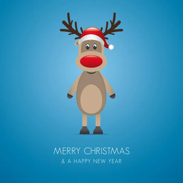 Reindeer red nose — Stock Photo, Image