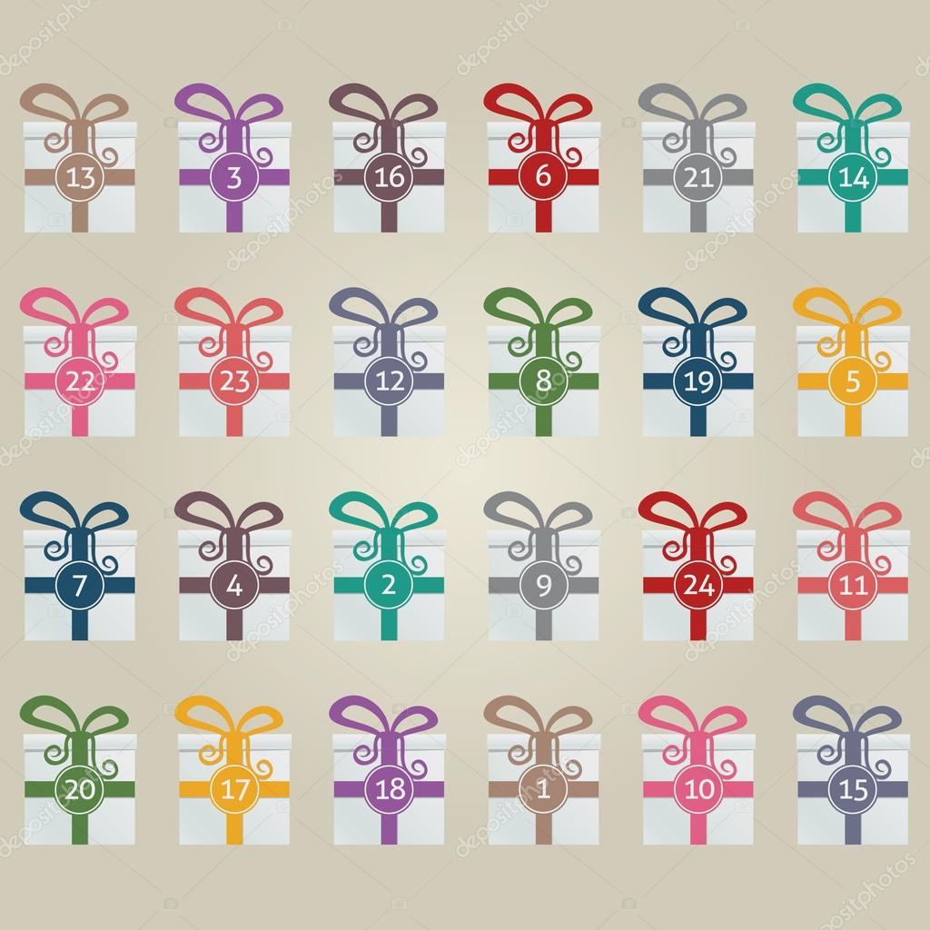 カラフルなギフト ボックス アドベント カレンダー青い背景 ストックベクター C Graphicgum カラフルなギフト ボックス アドベント カレンダー青い背景 ストックベクター C Graphicgum