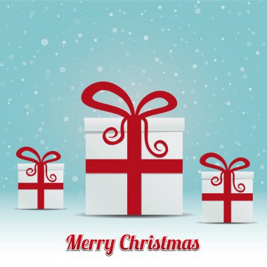 hediye kutusu karlı kış mutlu Noeller arka plan