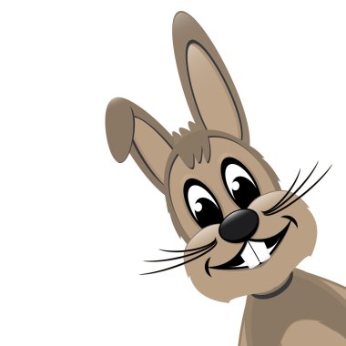 Paskalya tavşanı taraftan bakmak