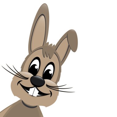 Paskalya tavşanı taraftan bakmak