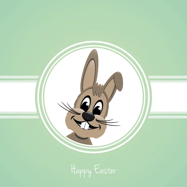 Heureux lapin brun de Pâques — Image vectorielle