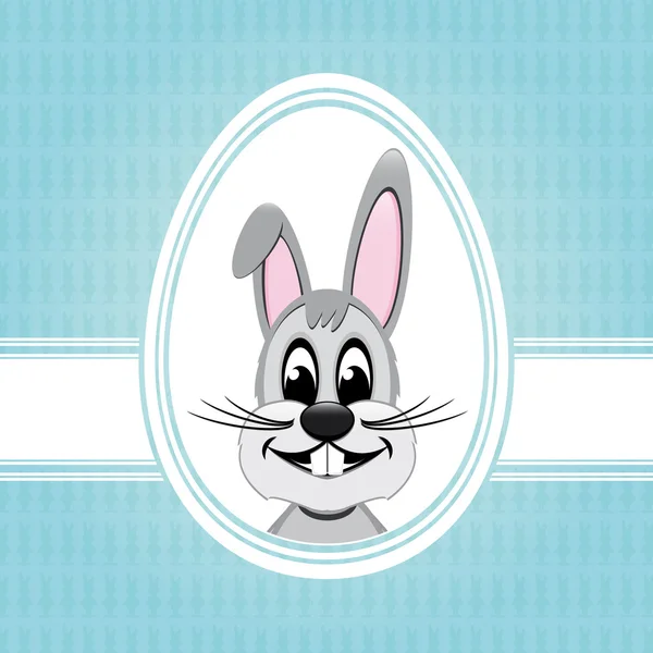 快乐复活节兔子白蛋 — 图库矢量图片