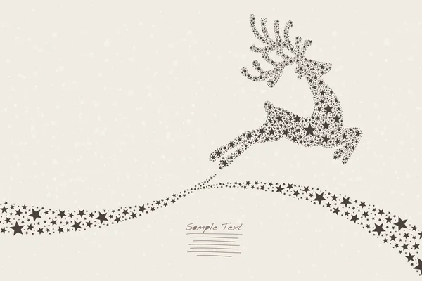 Estrelas voadoras de renas — Fotografia de Stock