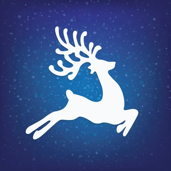 Reindeer winter background — Stock Photo, Image