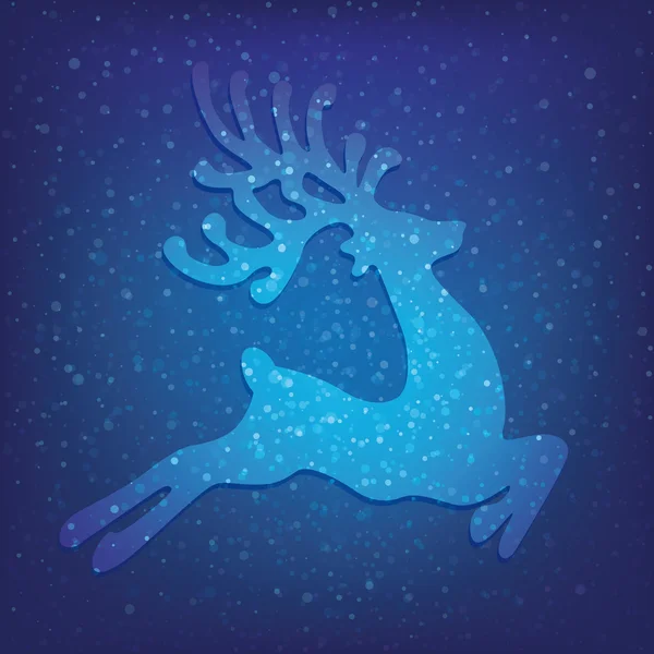 Reindeer winter background — Stock Photo, Image