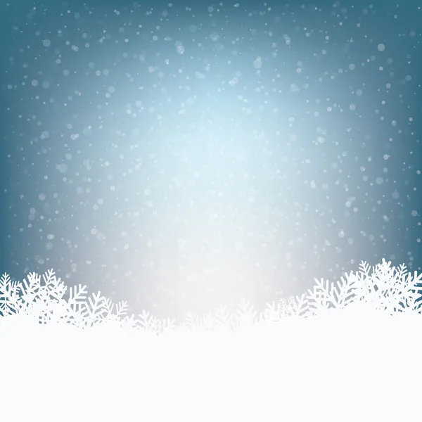 白雪皑皑的冬天背景 — 图库矢量图片