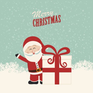 Noel Baba dalga arkasında Noel hediyesi