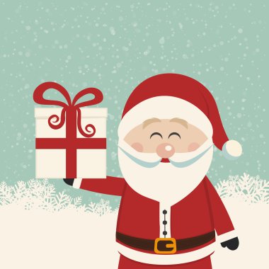 Noel Baba Noel hediyesi tutun