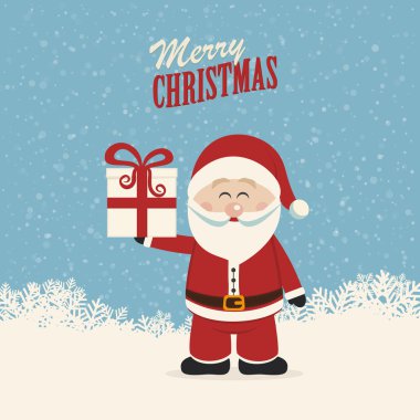 Noel Baba Noel hediyesi tutun