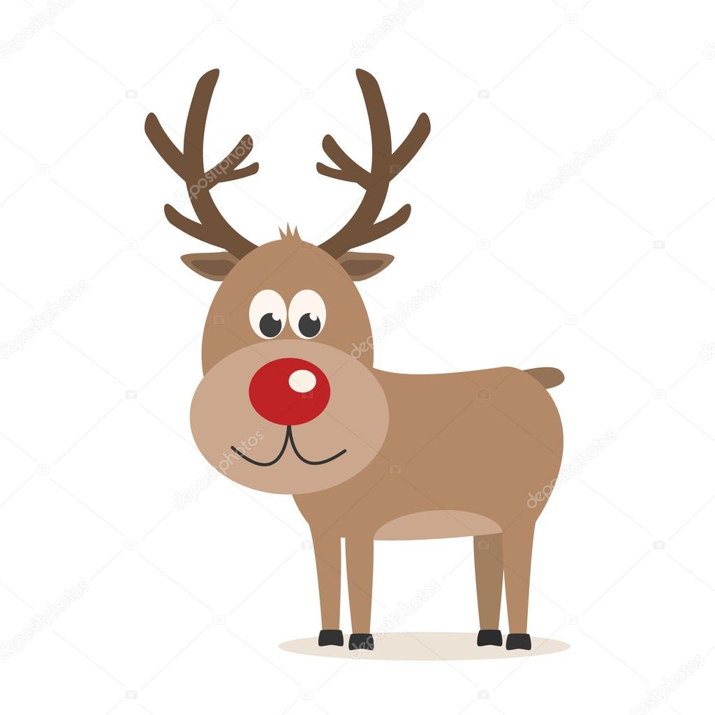 reindeer isolated background