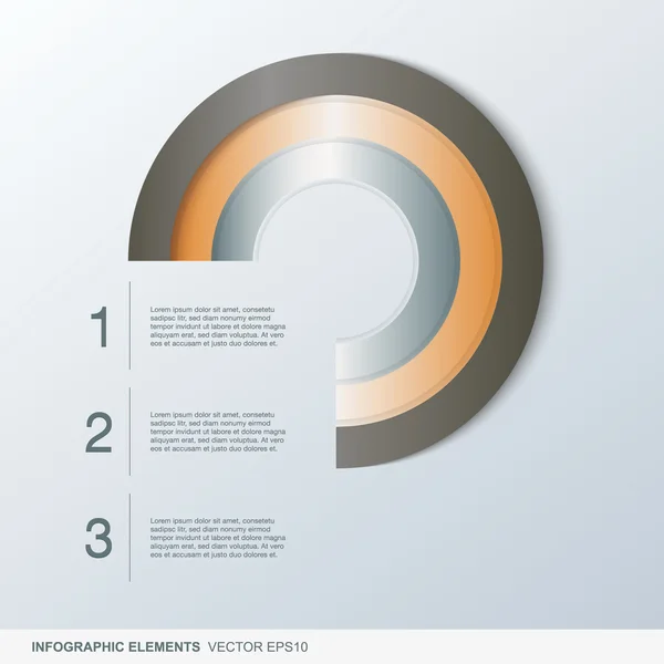 Barevné infographic kruh prvky — Stockový vektor