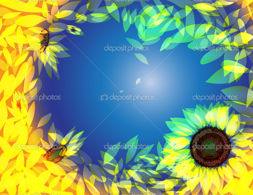 Sunflower background Stock Vector Image by ©Vericika 12522494