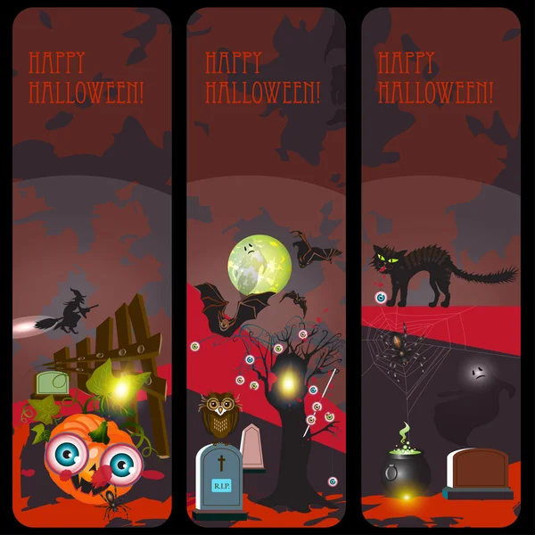 Halloween banners — Stock Vector