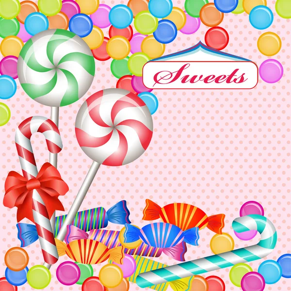 karışık renkli şekerler