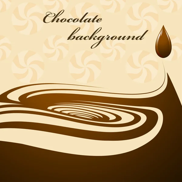 Fondo de chocolate — Vector de stock