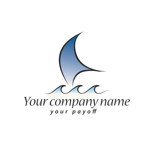 Logo sailing — Stock Vector