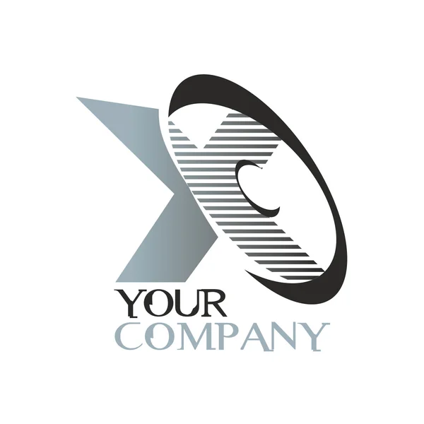 Logo X disco — Archivo Imágenes Vectoriales
