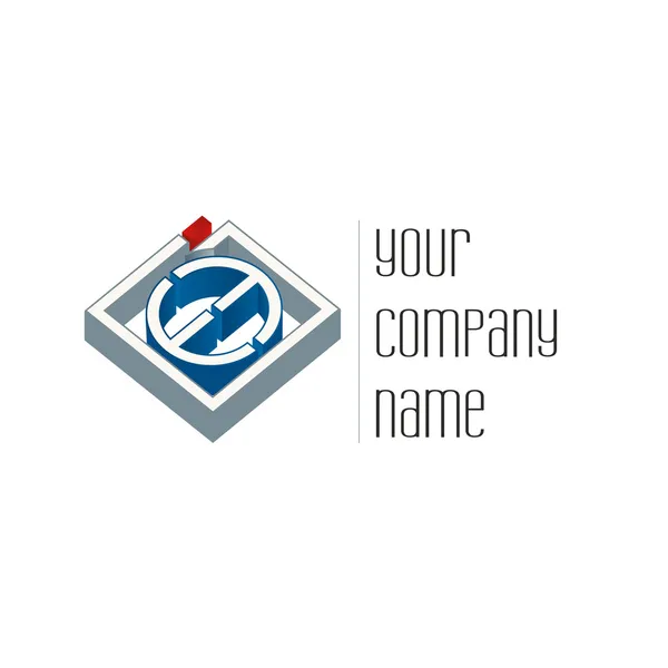 Inmobiliaria logo empresa — Archivo Imágenes Vectoriales