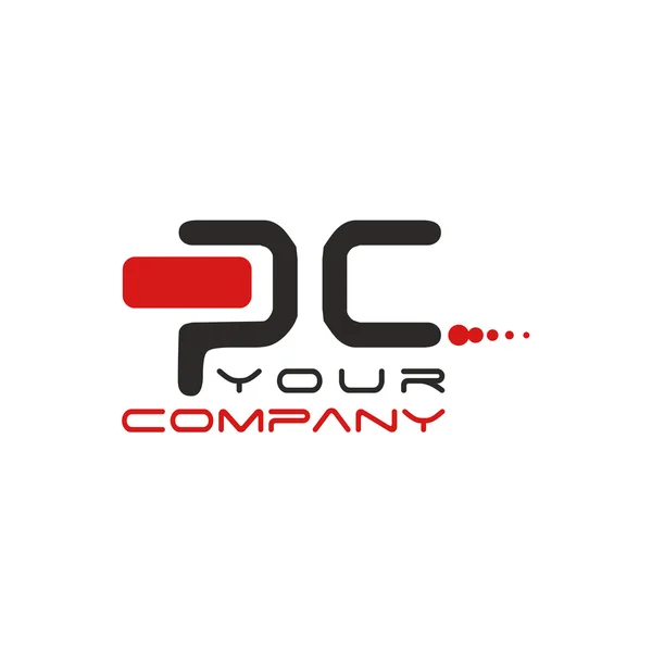 Logotypen pc — Stock vektor